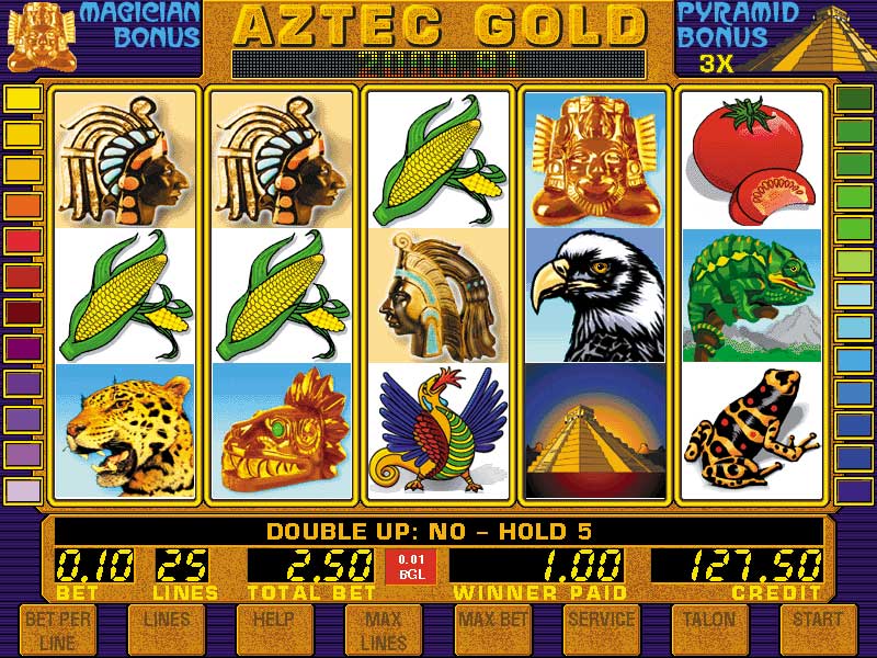 Aztec Gold игровой автомат. 